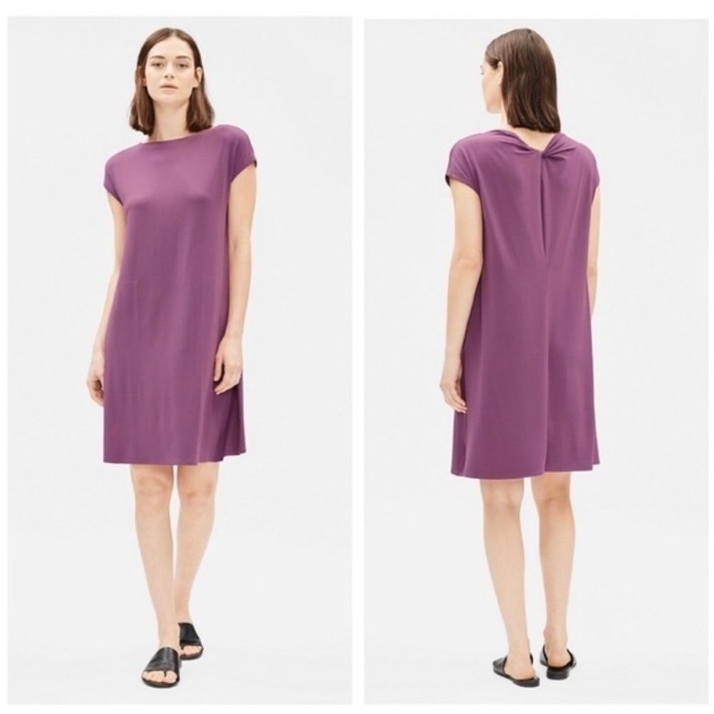 EILEEN FISHER // Curan Viscose Jersey Dress sz s
